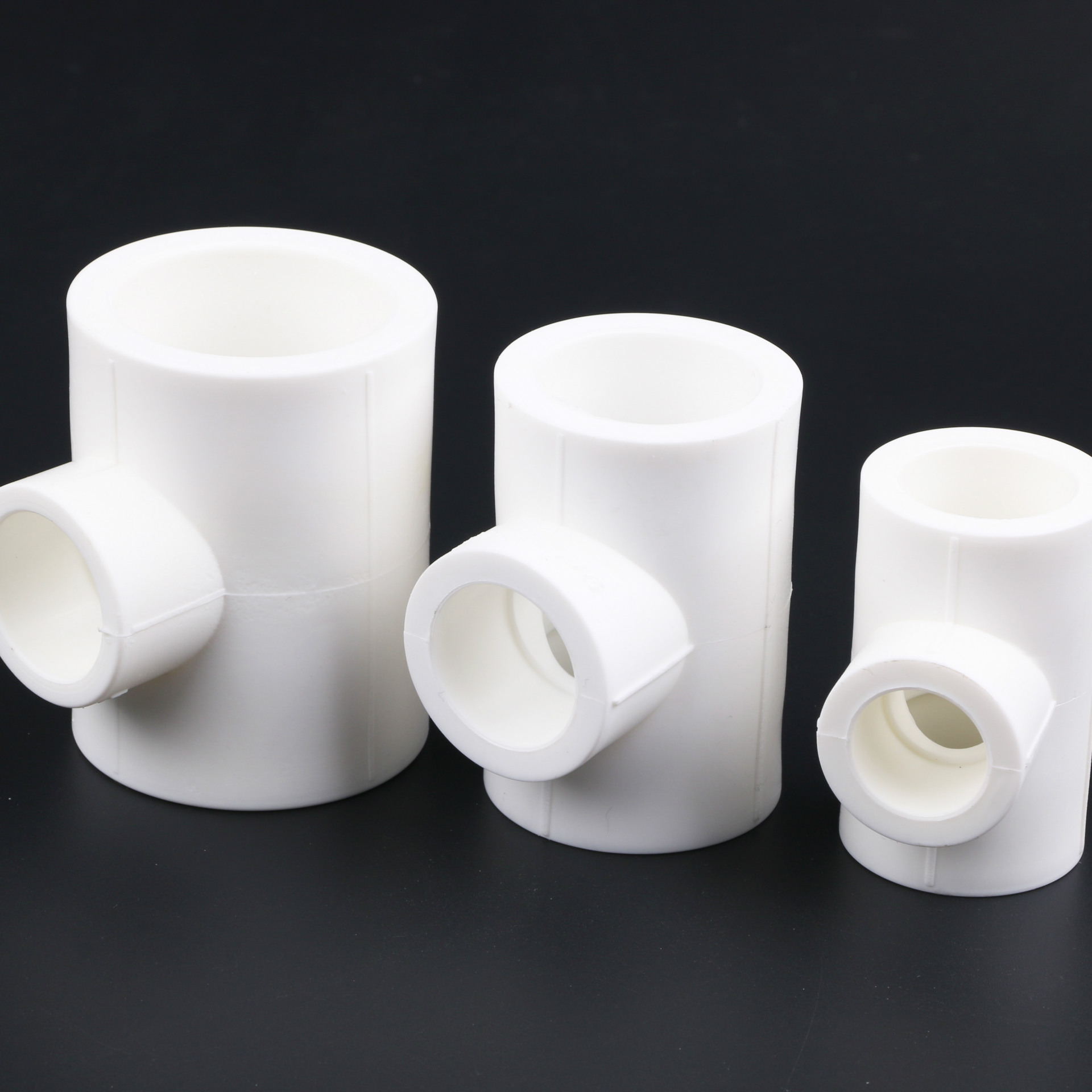 厂家直销pp-r管件给水配件变径三通异径三通家装精品全新料制作