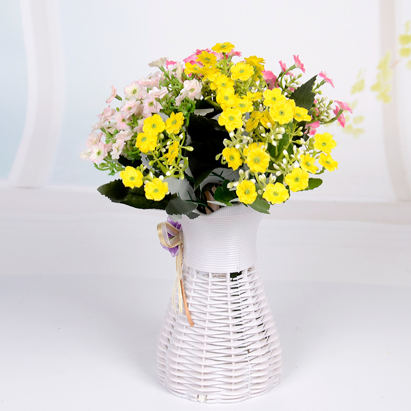 高档6叉米兰花仿真假花家居客厅装饰米兰人造花外贸仿真花束批发