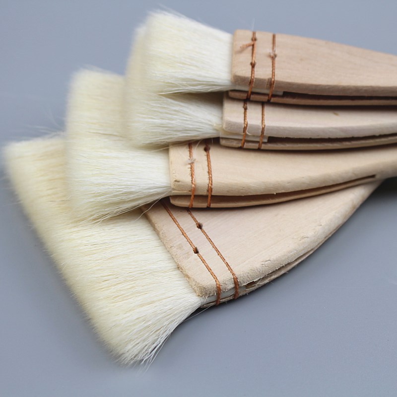 厂家直销羊毛刷优质加厚排刷排笔底纹刷子木柄软毛刷子不掉毛