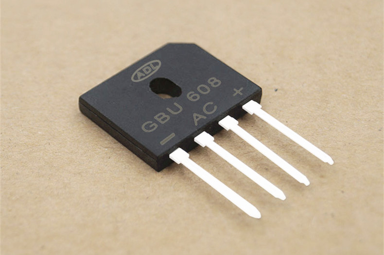 奥德利 整流桥 gbu608 6a800v dip4 扁脚 桥堆 进口芯片 厂家生产