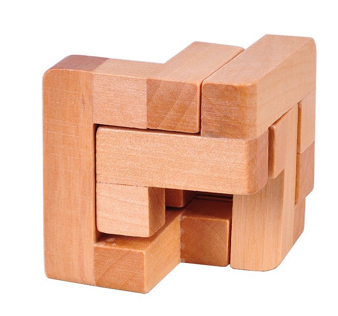 古典玩具 成人木制益智玩具 孔明锁鲁班锁 三人行