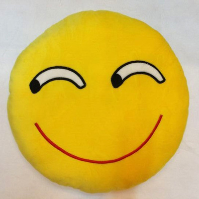 抱枕沙发柔软棉抱枕可爱枕 厂家生产小黄脸qq表情靠垫枕直销