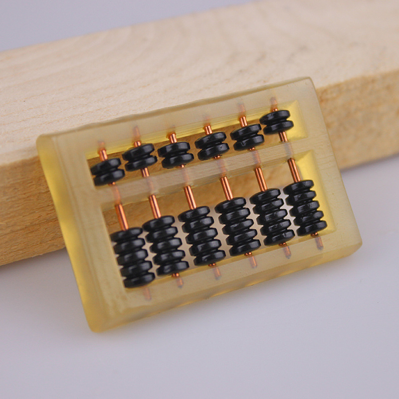 桃木黑牛角如意算盘羊角算盘吊坠挂件手工diy饰品配件文玩配饰