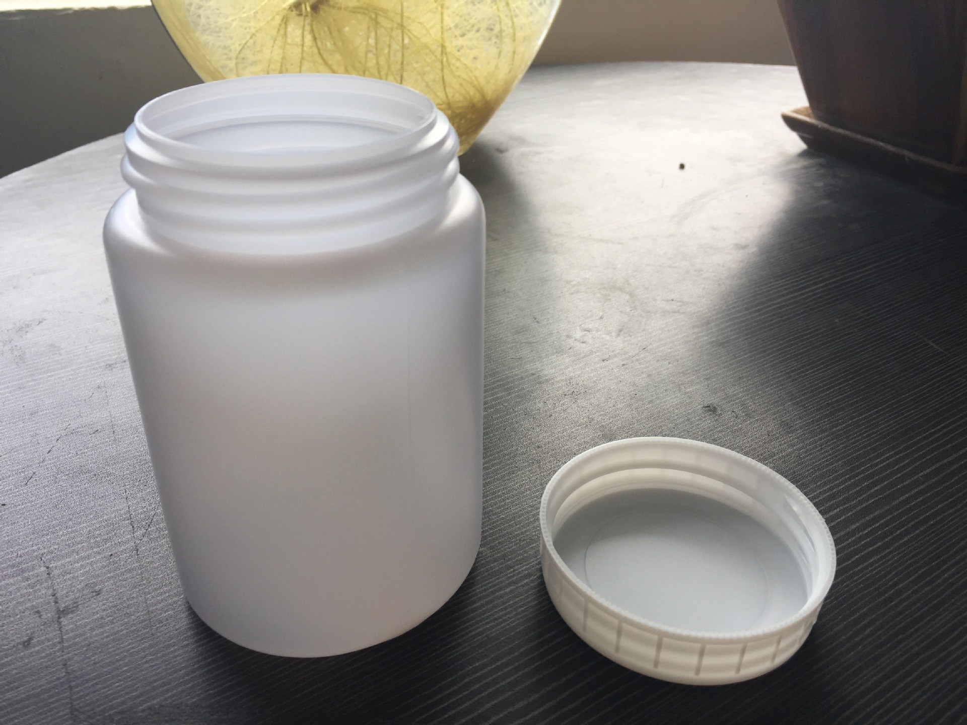 塑料样品瓶500ml g 毫升 pe瓶 塑料罐大口 白色 带内盖厂家直销