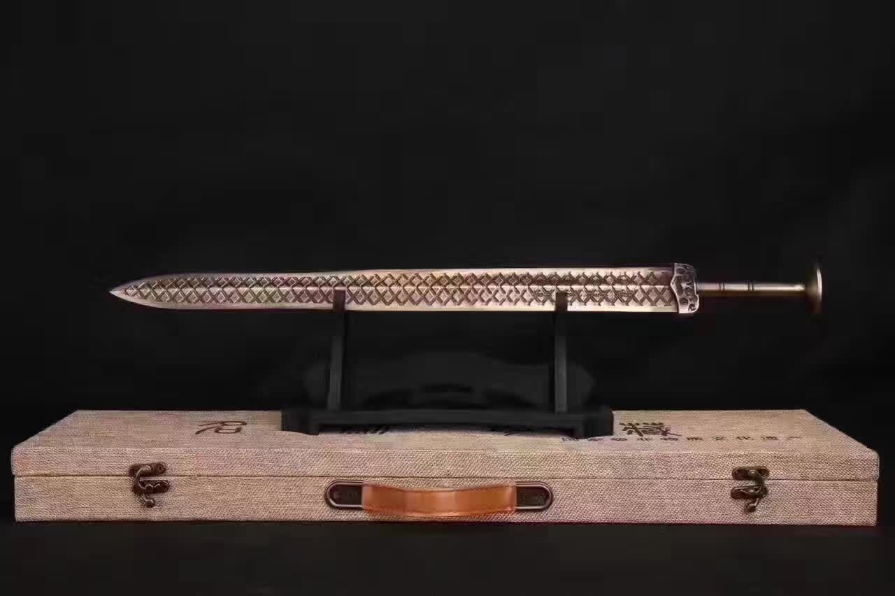 龙古铜剑仿古青铜剑纯铜小越王剑 越王勾践剑 春秋战国未开刃