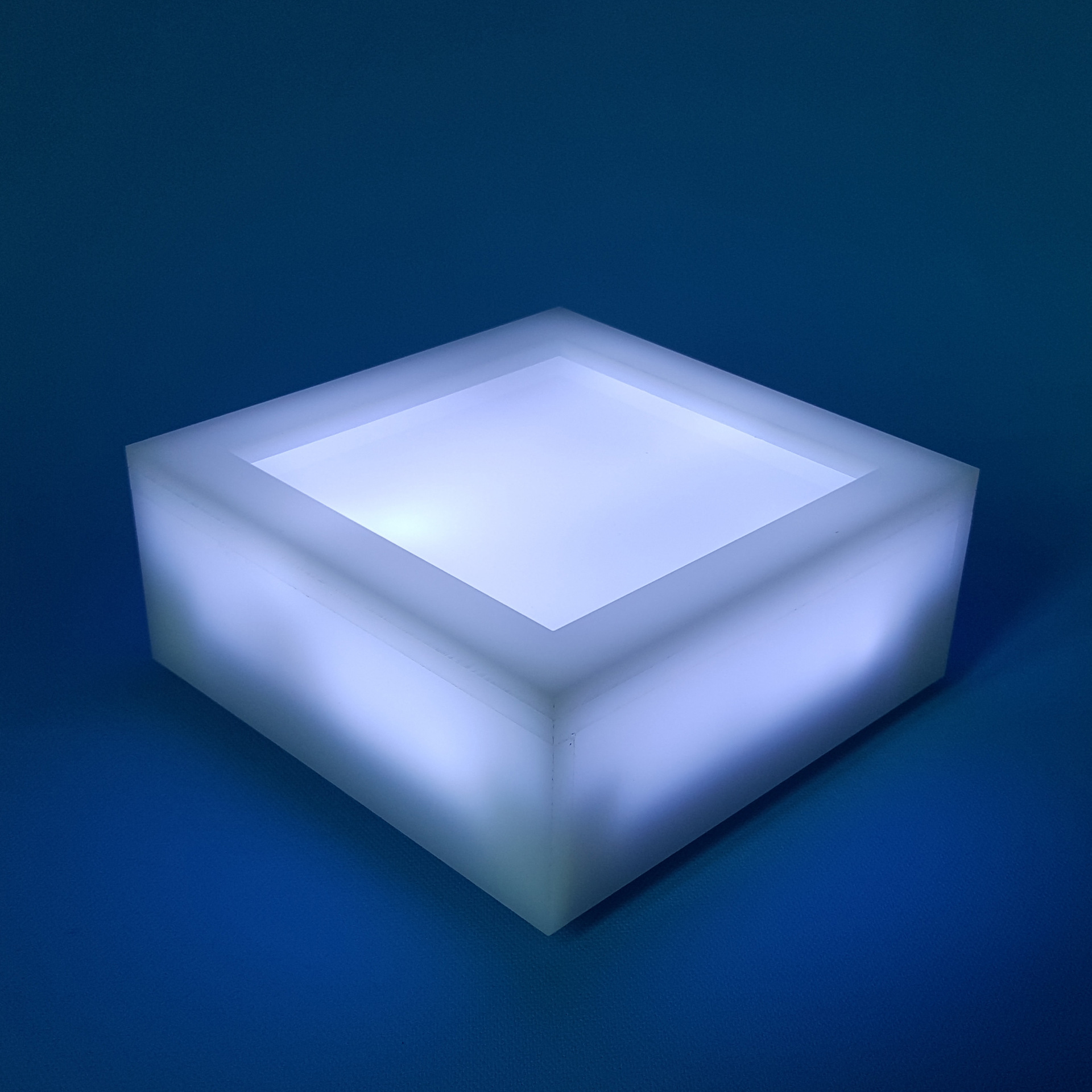 桌面立柱灯箱 发光底座 方形灯箱 酒吧迷你酒架 充电发光酒架