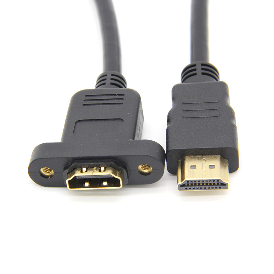 hdmi公转hdmi母高清线母 延长线带耳朵 工厂直销 纯铜14 1