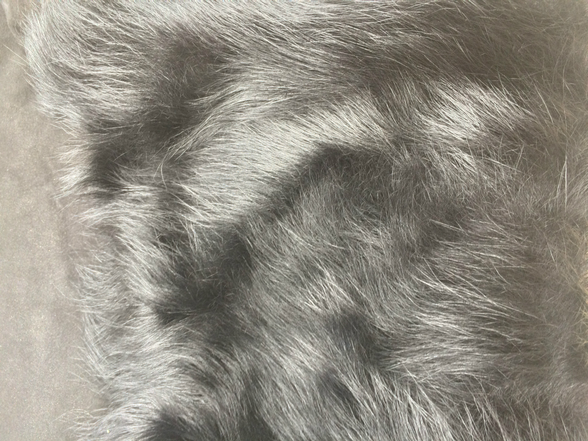 托斯卡纳皮毛一体 黑色真羊皮毛 手工皮料 真皮毛原料