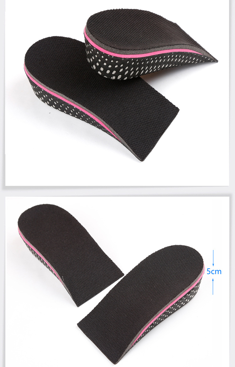 单层5cm增高鞋垫 鞋垫泡棉eva隐形内增高鞋垫半垫男士女士