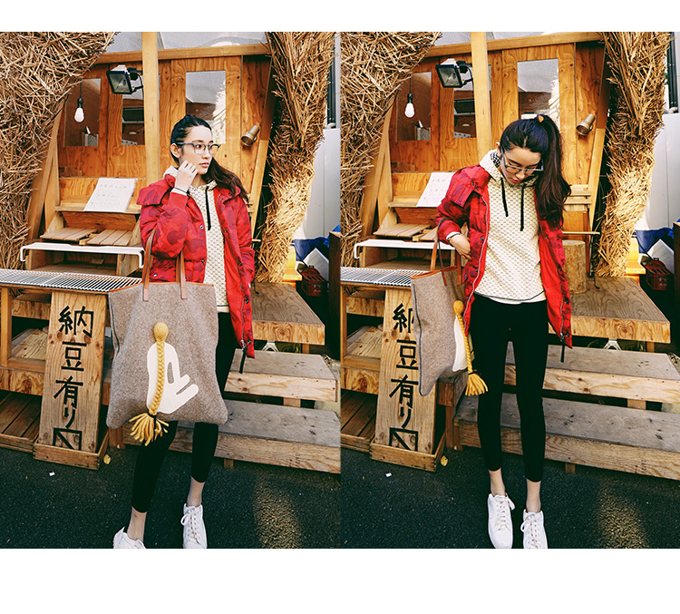 张大奕 jupe vendue 2017春泡泡小方格连帽套头毛衣