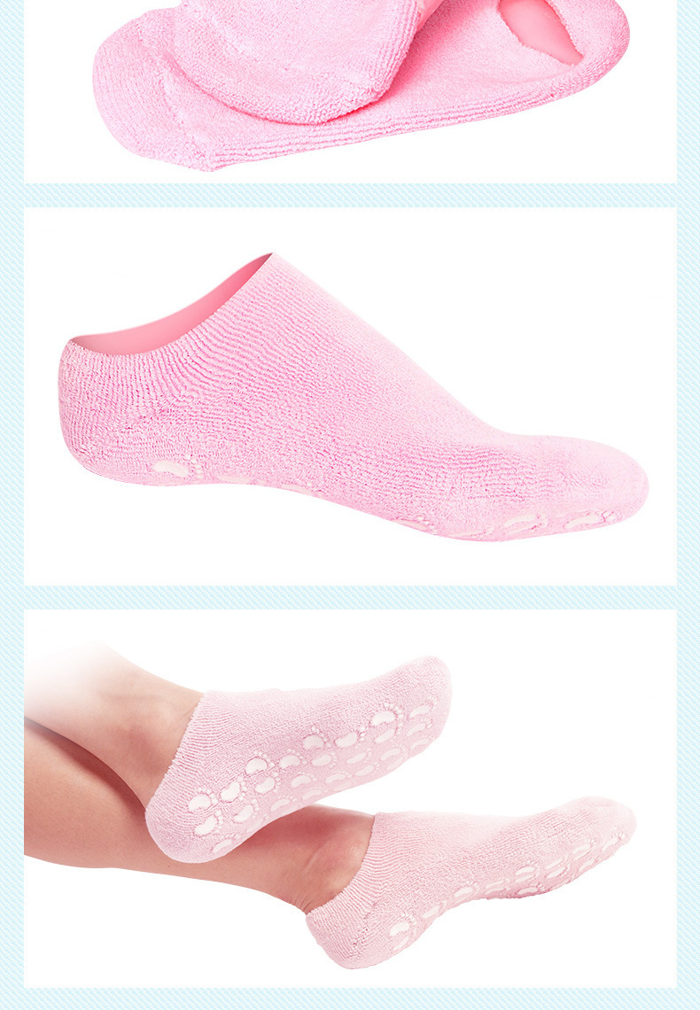凝胶袜spa植物精油凝胶袜美白保湿嫩肤袜套美脚船袜睡眠袜