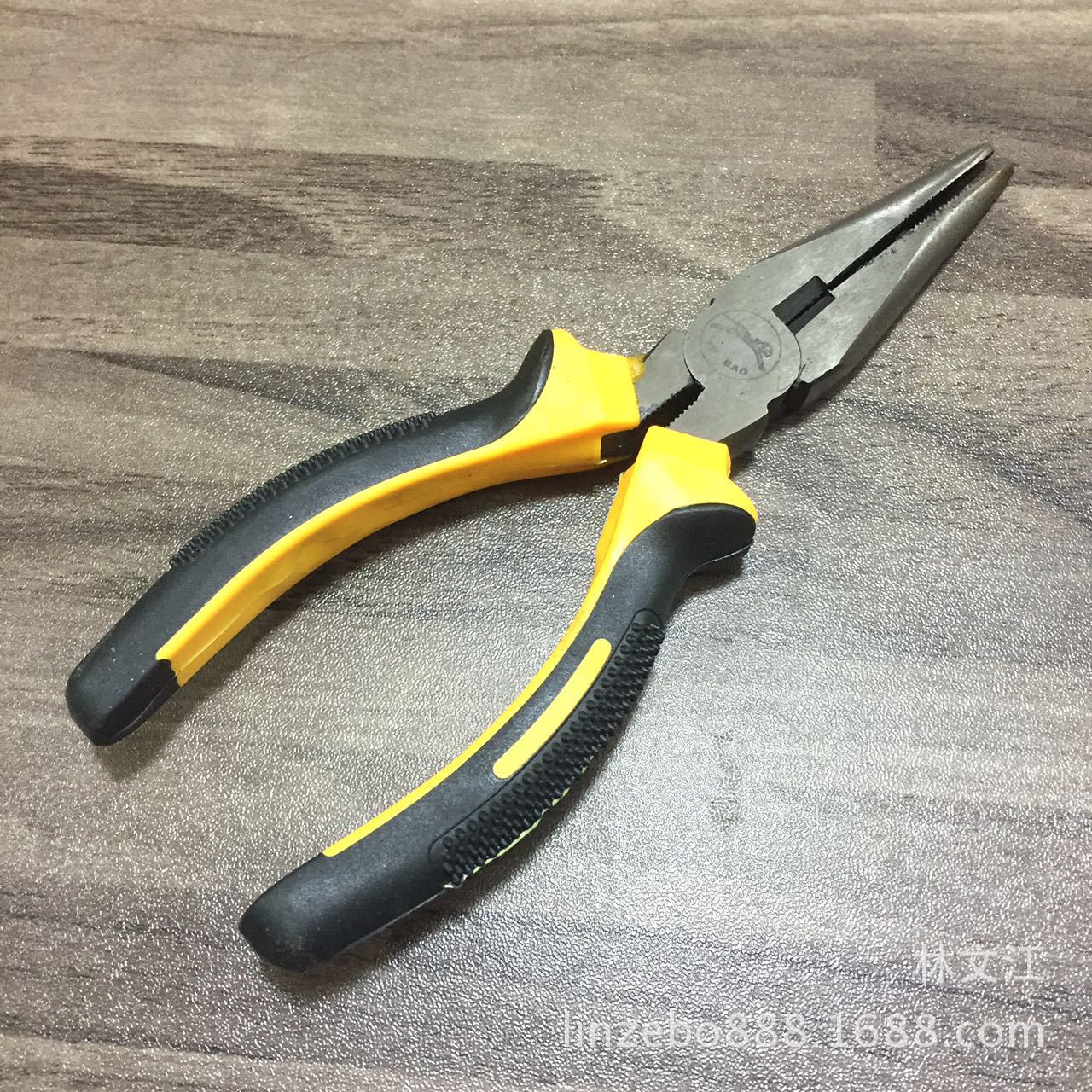 胶钳8寸 6寸尖口钳 老虎钳 尖嘴钳 五金工具