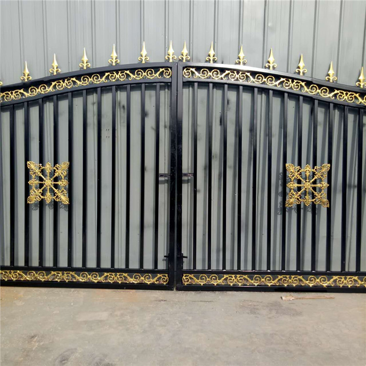 湖南永州 铸铁大门双开四开铁艺院子庭院别墅防盗门 厂家直销