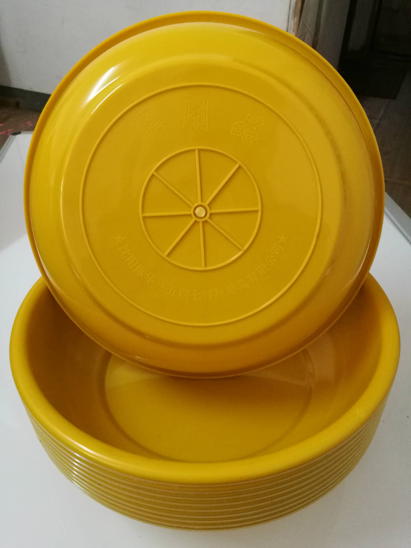 正品07脸盆/军绿色脸盆/部队黄色脸盆/洗漱盆/防摔塑料制式脸盆