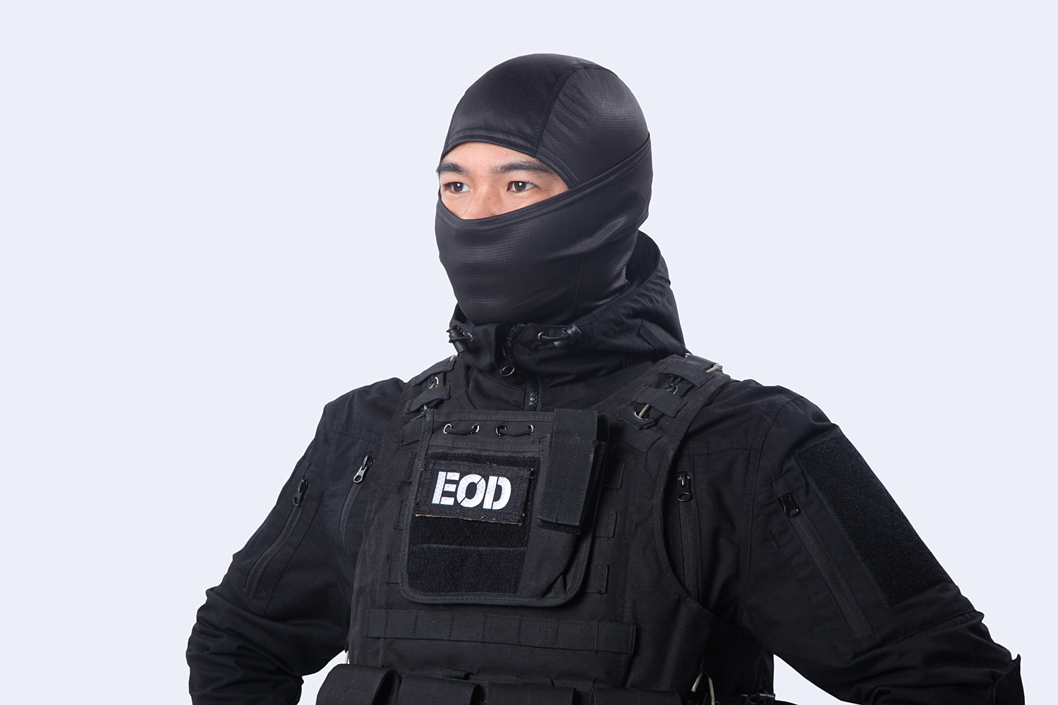 酋长新品纯色忍者头套 防粉尘面罩 速干透气头套 尼龙骑行面罩