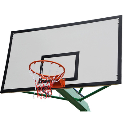 国标钢化玻璃篮球板 smc室外防雨晒篮板铝合金包边玻璃刚复合篮板