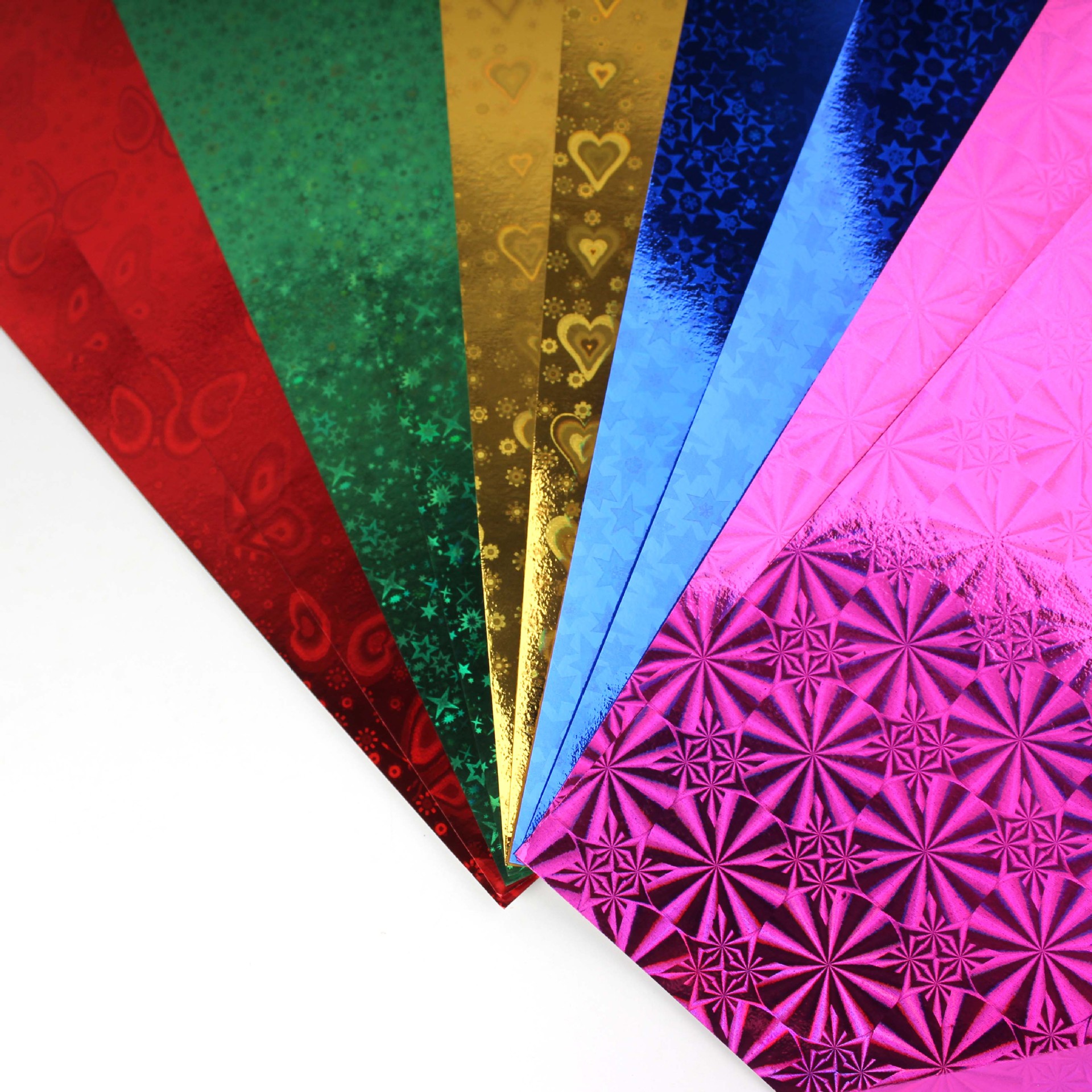 7厘米10厘米15厘米正方形闪光纸手工折纸彩纸镭射纸