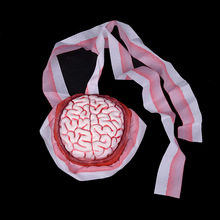 万圣节鬼节仿真僵尸血脑浆帽子万圣节恐怖恐怖大脑道具整蛊道具