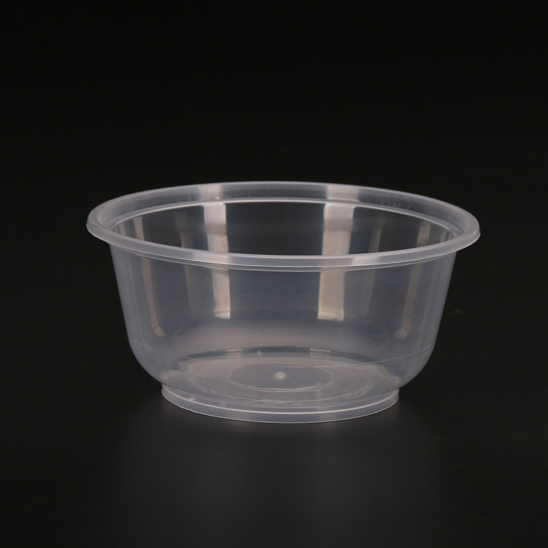 一次性环保餐具厂家pp打包碗360ml汤粥糖水碗带盖