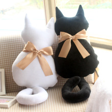 欢乐2曲筱绡同款背影猫抱枕毛绒玩具送朋友情人节礼物一件代发