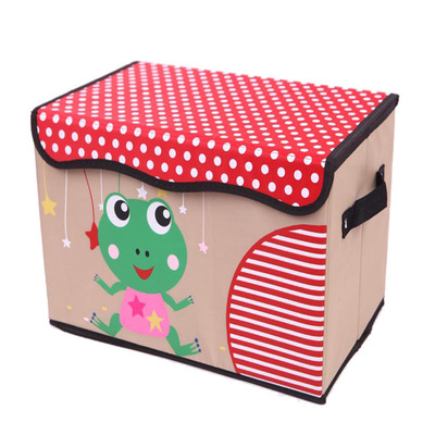 厂家供应儿童创意收纳盒 折叠牛津布卡通动物收纳箱 玩具整理箱