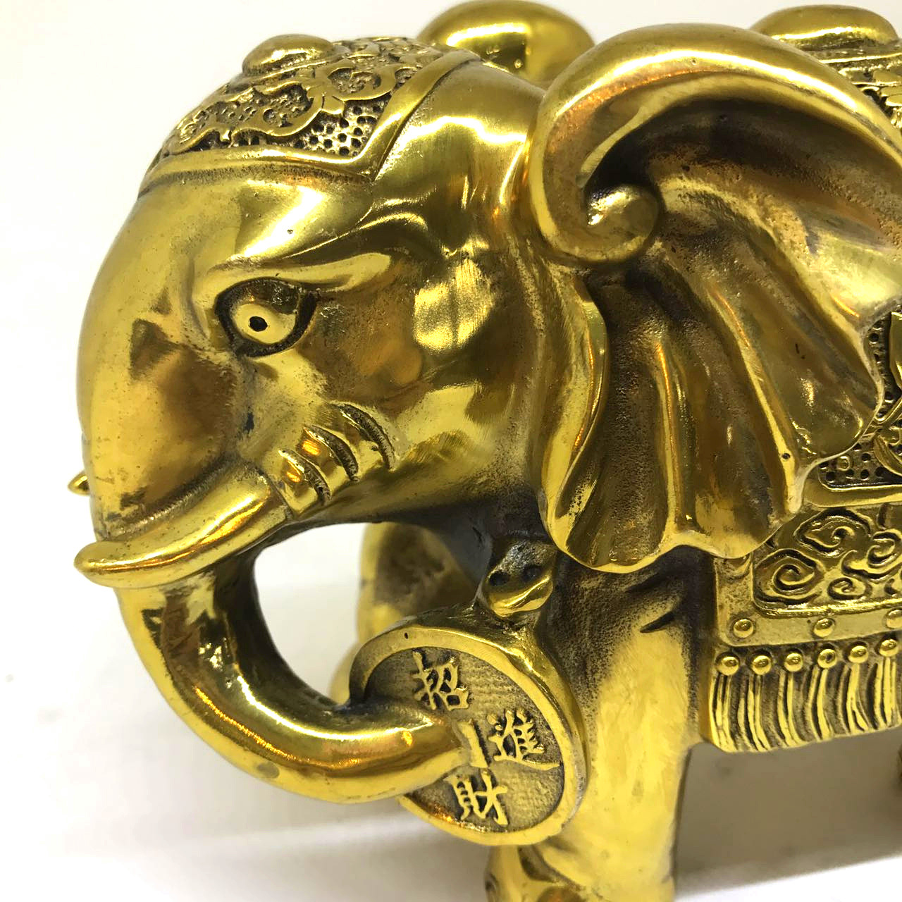 开光摆件工艺品鎏金纯铜大象铜象铜招财象铜风水吉祥如意吸水象