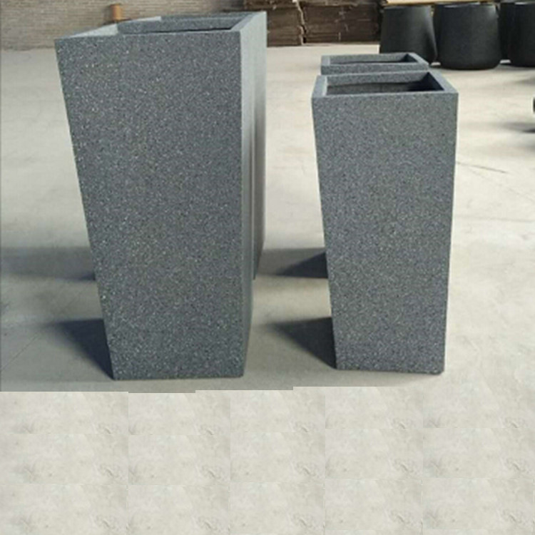 环保户外时尚纤维花盆 创意水泥花箱 户外园艺水泥装饰园林落地