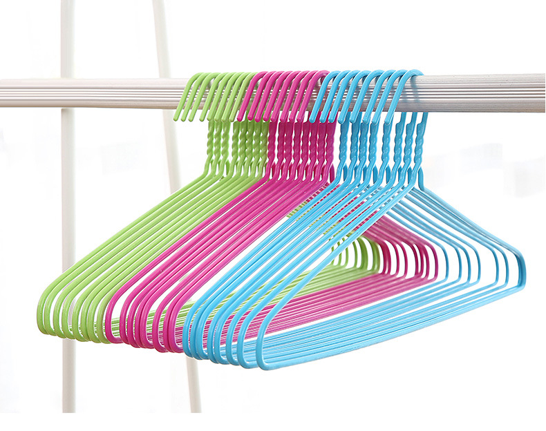 创意环保料纳米金属浸塑衣架新款成人干湿两用衣架/20个