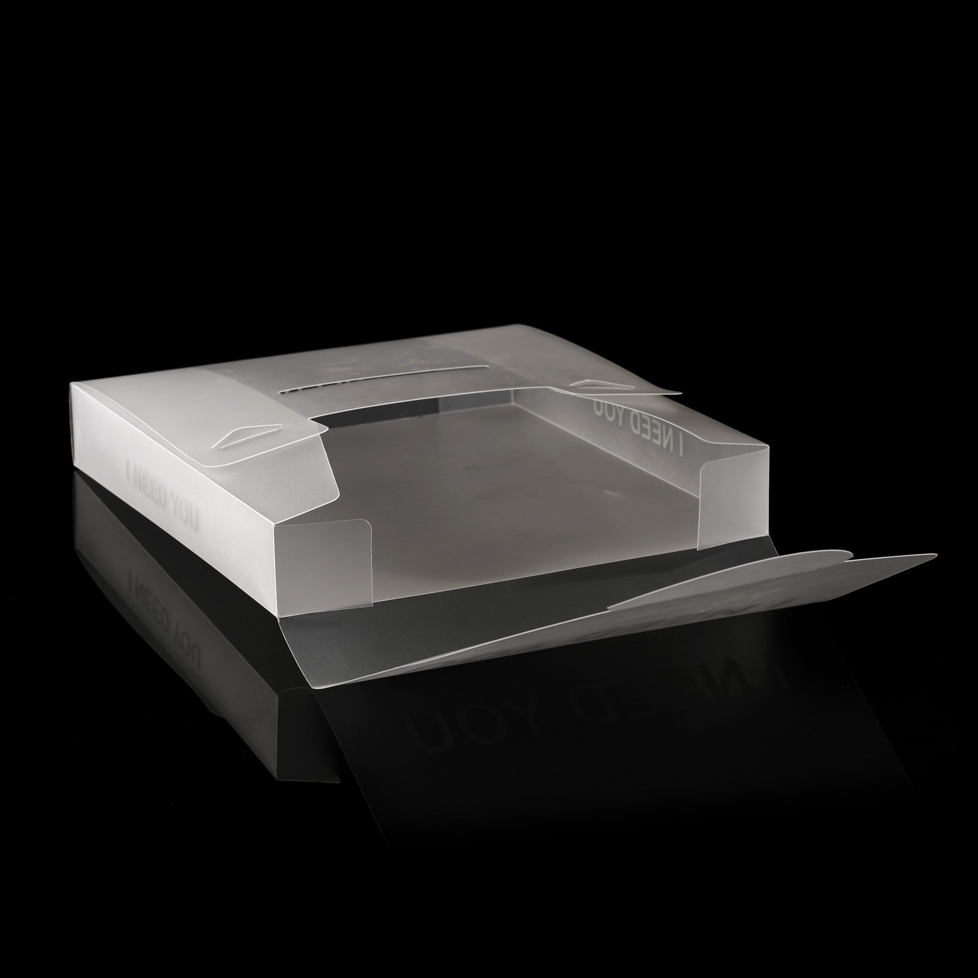 厂家直销 pp磨砂网格塑料盒 pp透明包装盒定做 折盒塑料盒 定制