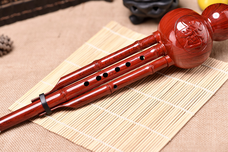 吹奏类乐器 仿红木初学树脂双音葫芦丝学习型可拆卸 厂家直销