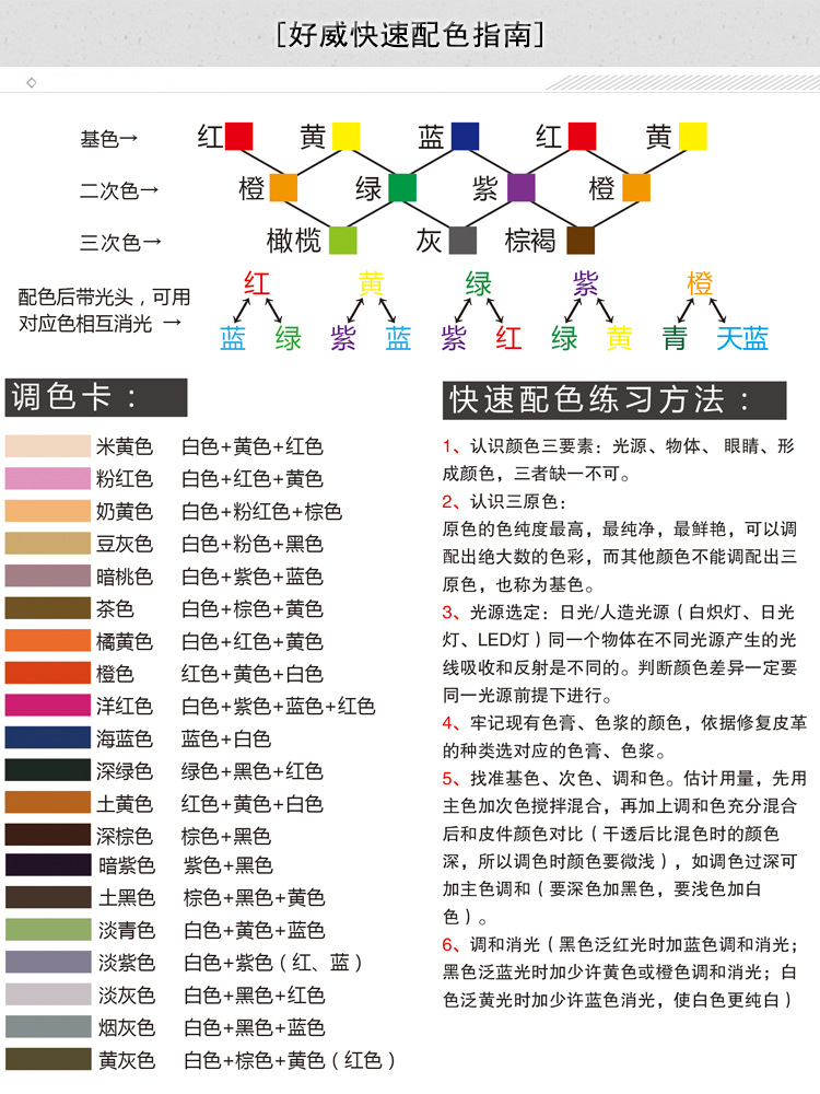 调色表大全配方图片