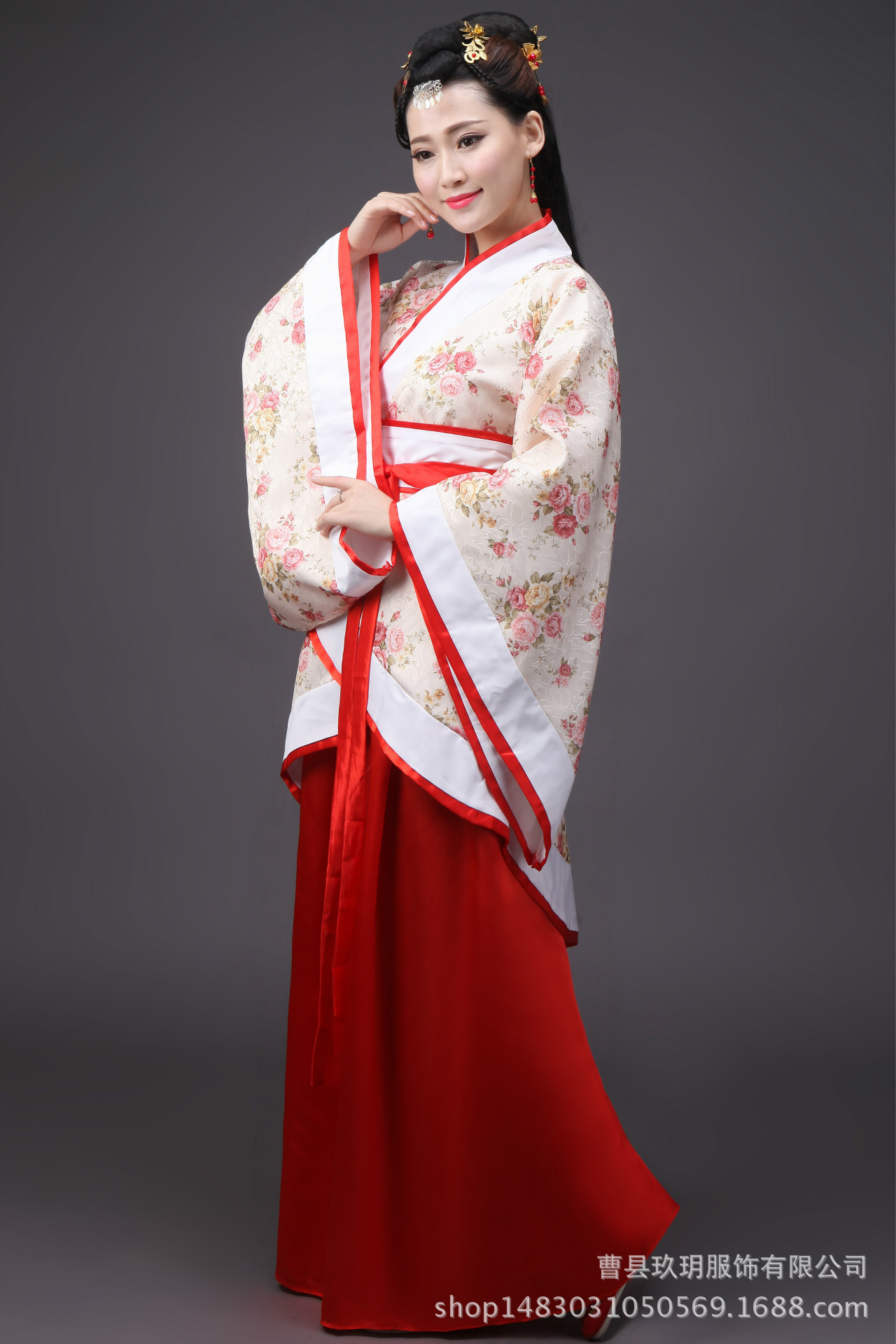 古装唐装汉服女唐朝拖尾贵妃服装婚服仙女装美公主演出费用装古代