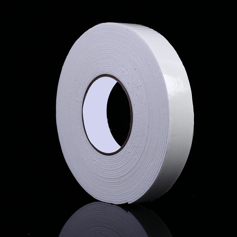 跨境货源高粘泡棉高发泡棉胶 白色双面胶室内装潢海绵胶定制logo