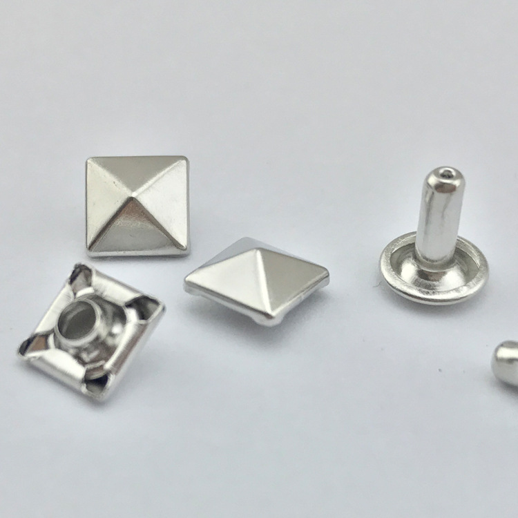 现货供应 7mm四方金字塔铆钉 金属撞钉