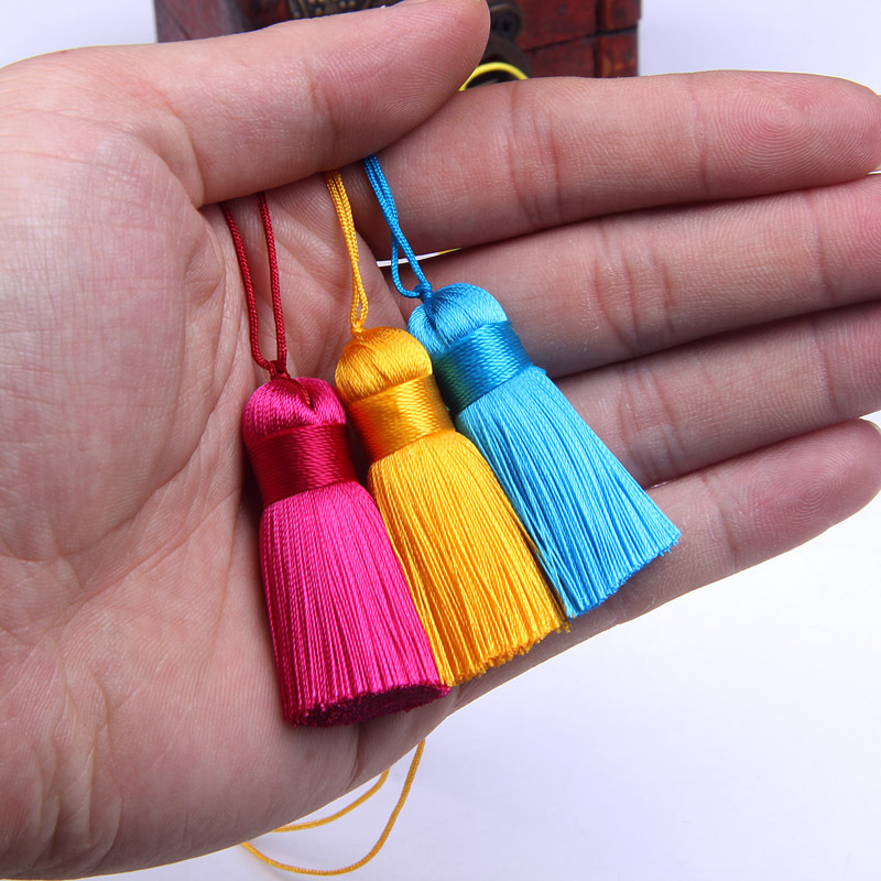 diy古风饰品材料短真丝流苏穗子手工制作手链项链毛衣链配件批发