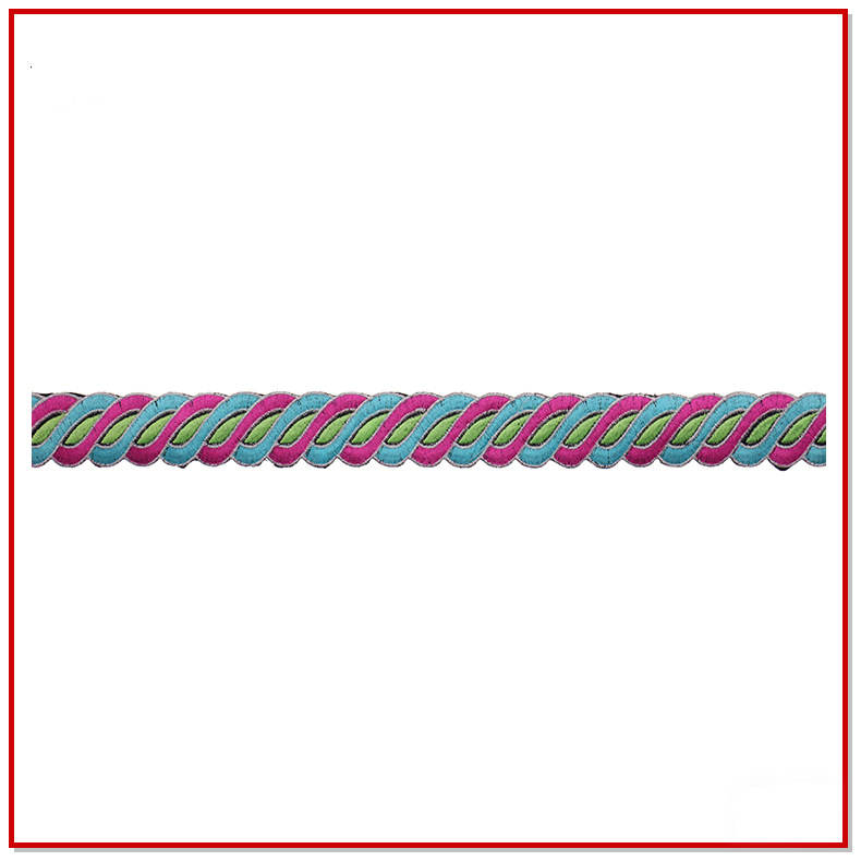 批发民族古装cos背面无胶需缝制刺绣花边 长条形娃衣布贴花边