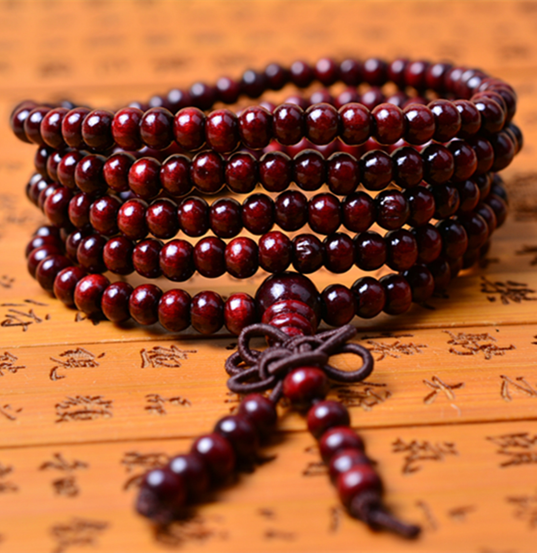 淘宝快手抖音直播 108颗蝴蝶结佛珠手链 时尚情侣款手串 佛教念珠