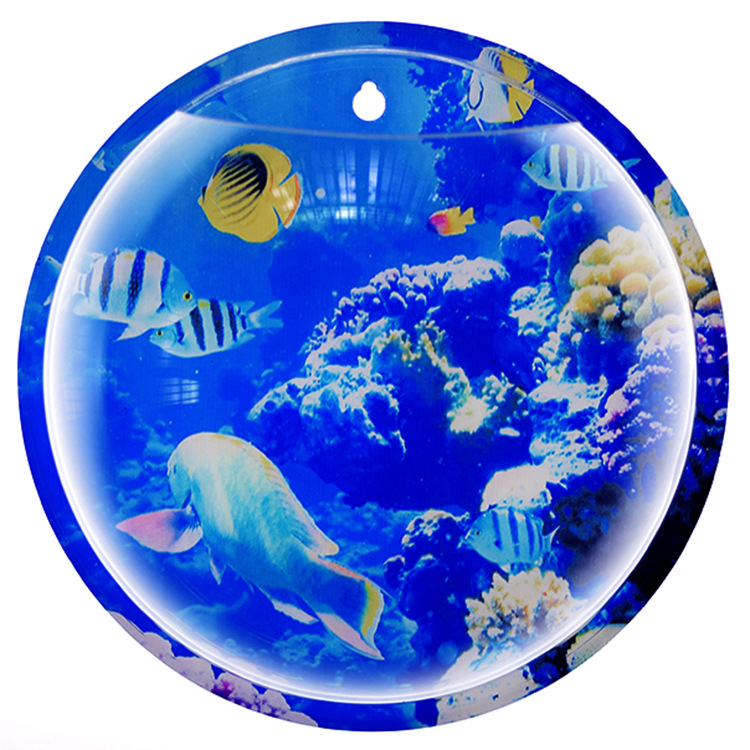 Wall-Mounted Fish Tank Wall Hanging Vase Flower Pot Organic Glass Acrylic Creative Wall Fish Globe One Piece Dropshipping