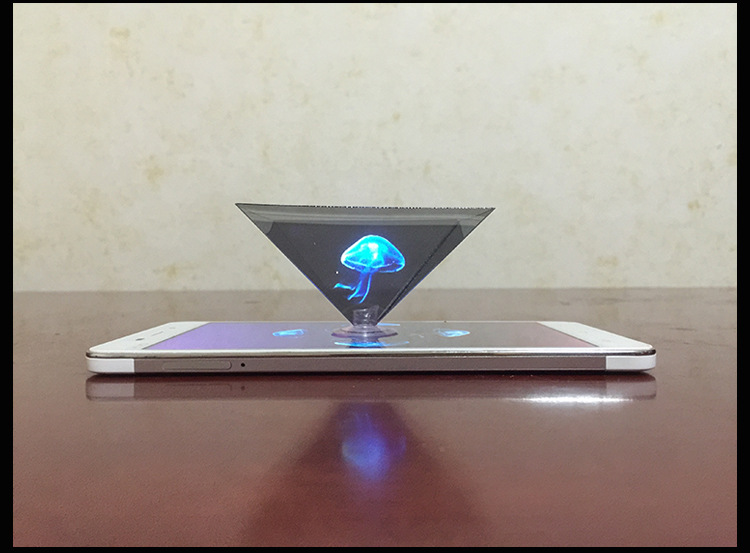 diy 全息3d投影仪金字塔 全息投影3d全息金字塔 虚拟立体裸眼3d