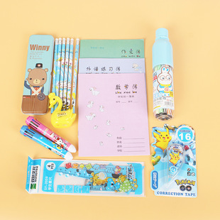 创意文具套装卡通小学生学习用品儿童铅笔本子文具大礼包厂家批发