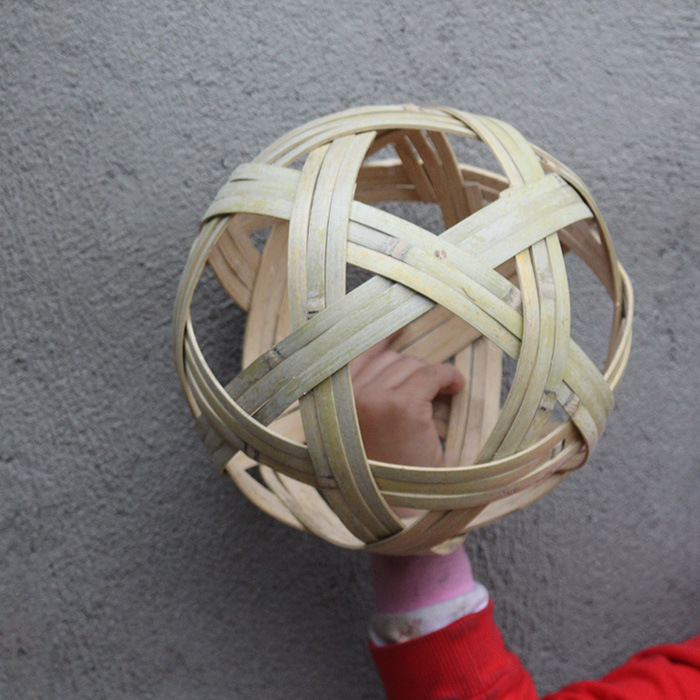 民间工艺品 竹青丝编织球 蹴鞠工艺品竹球竹工艺 幼儿园玩具代发