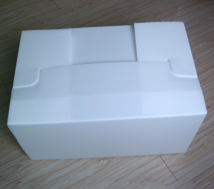 直销白色塑料pp中空板折叠箱 塑胶件周转纸箱式包装箱 礼品箱