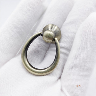厂家定做环形衣柜抽屉拉环 古典简约橱柜鞋柜抽屉吊环水滴环拉手