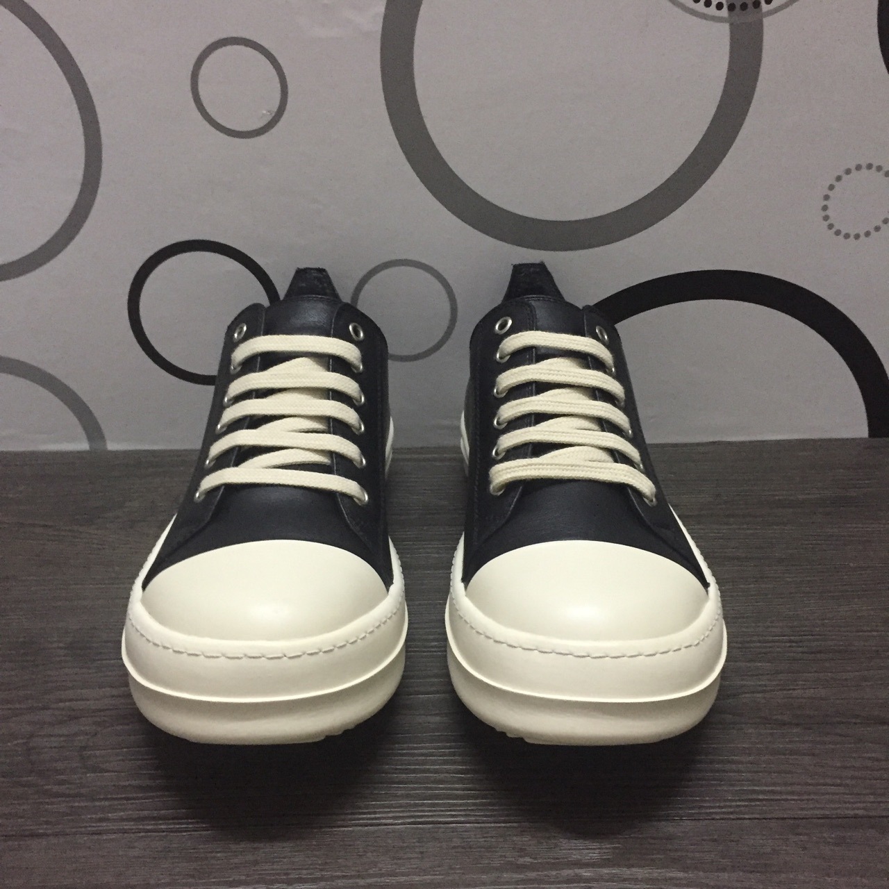 ro潮鞋舒适低帮系带情侣男女潮鞋真皮厚底板鞋潮