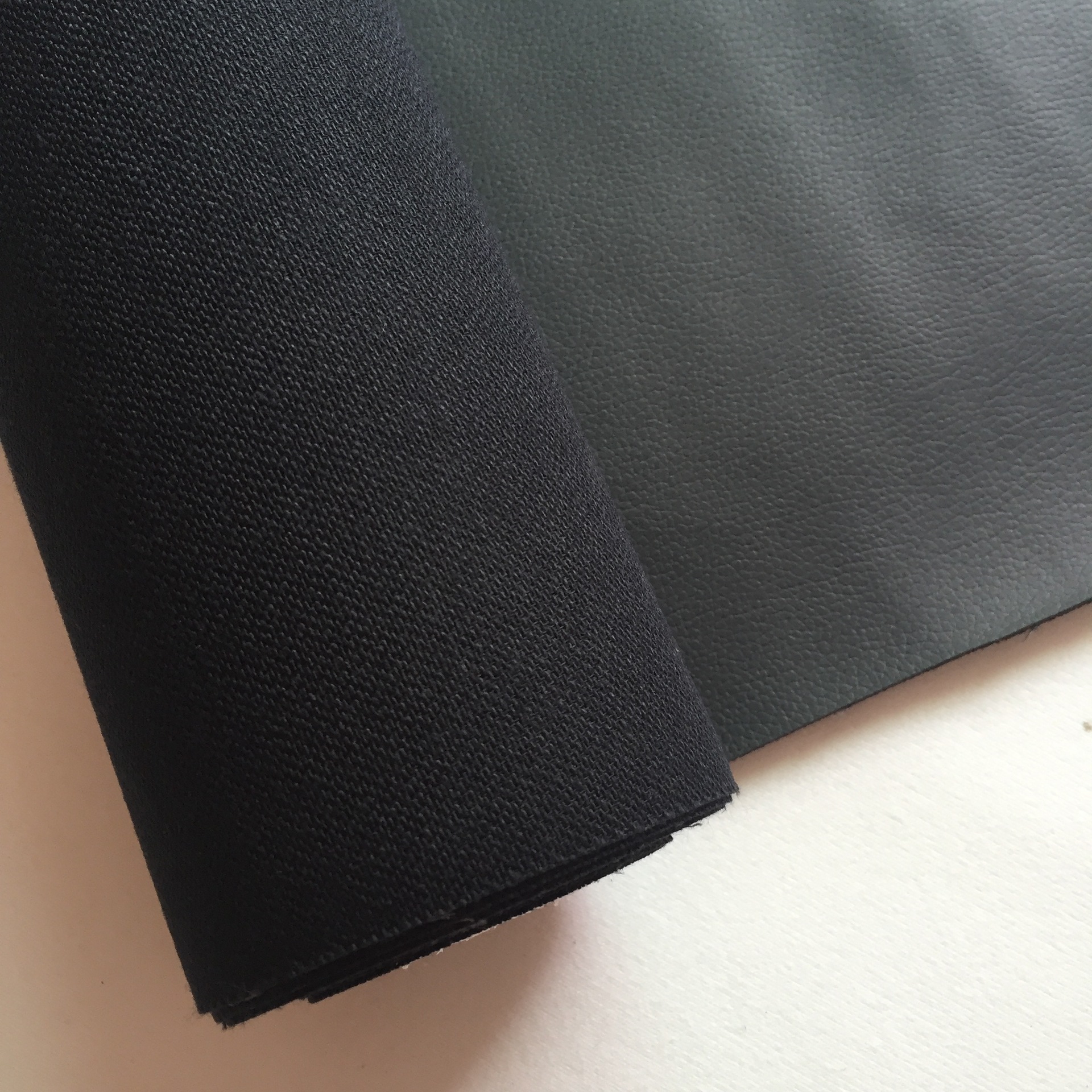 黑色 抗静电导电pu保健医疗器材皮革面料 医疗革