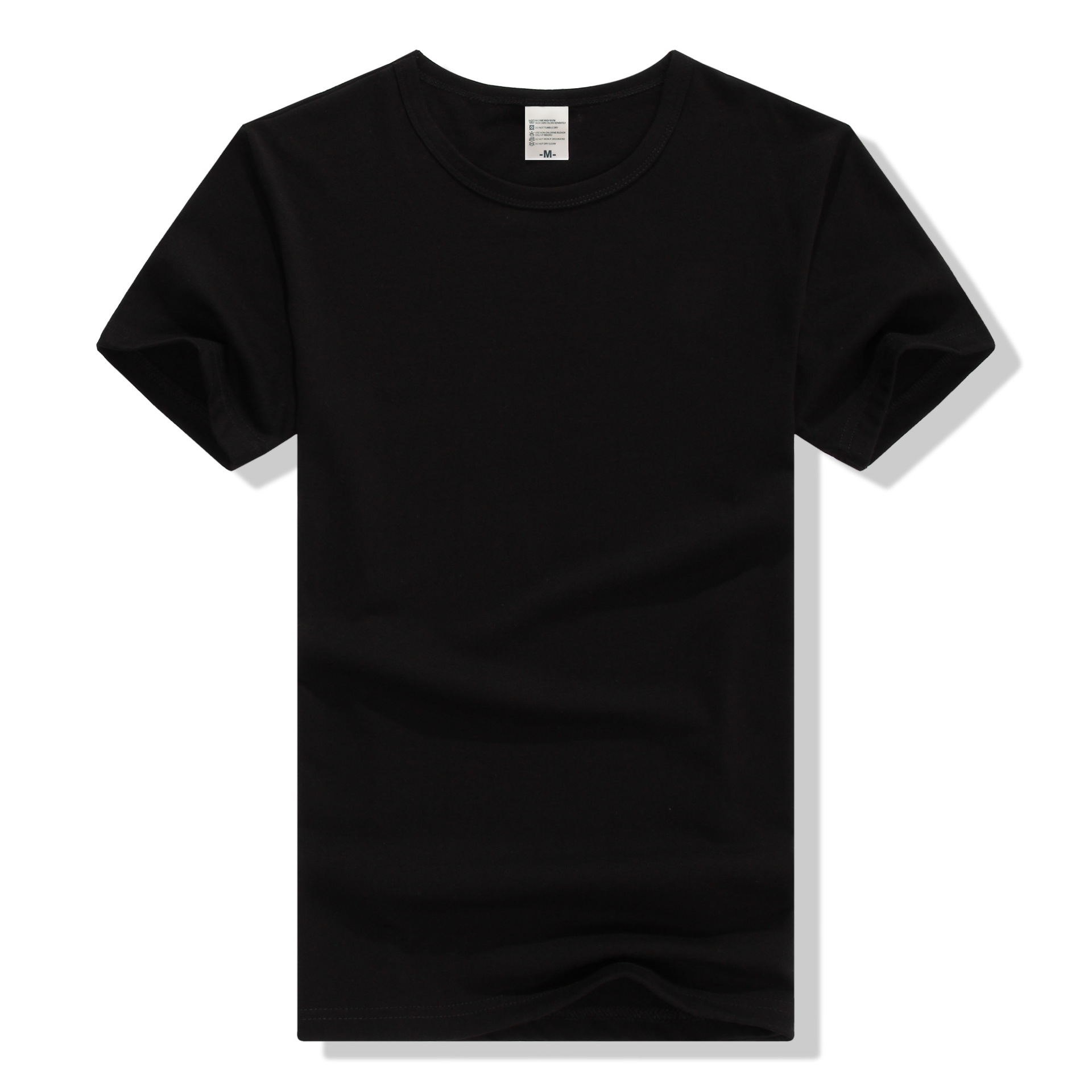 220克精梳棉圆领纯棉短袖t恤定制logo文化衫广告衫班服diy来图