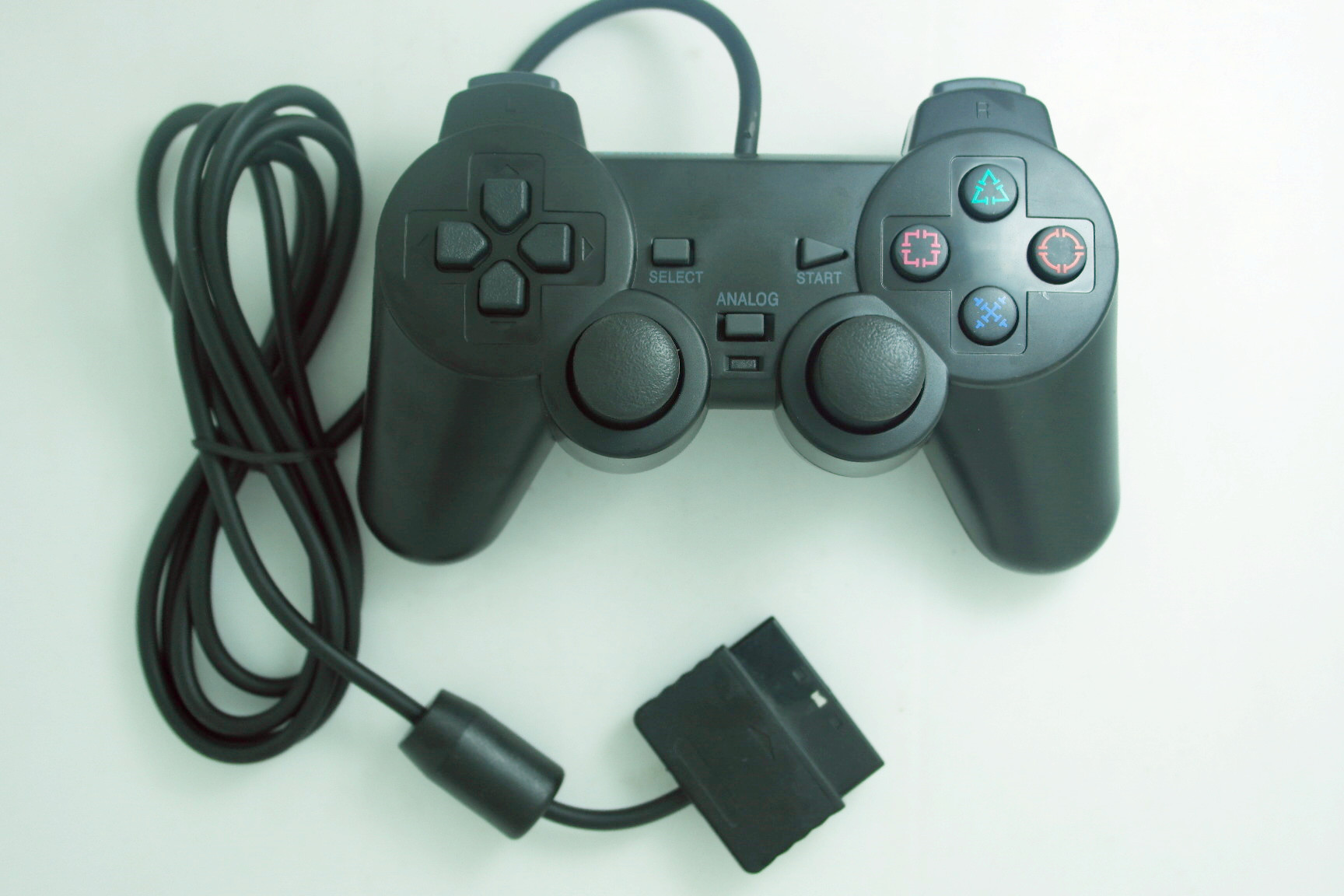 源头工厂ps2手柄 ps2有线游戏手柄 雪花按键 可转 pc电脑 ps2手柄