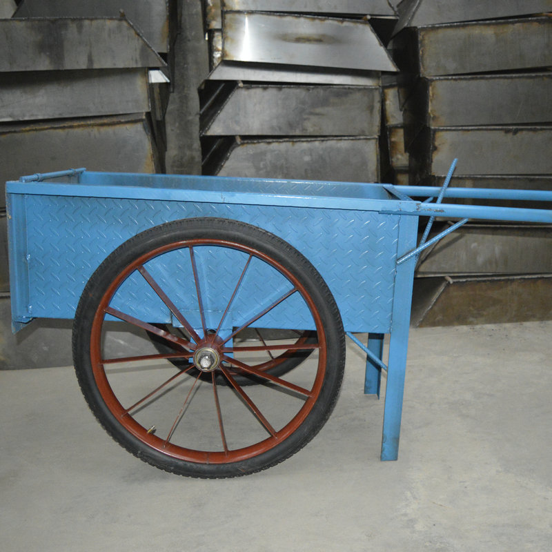 厂家直销 斜口劳动方形灰斗工地双轮翻斗手推车工具车园林手推车