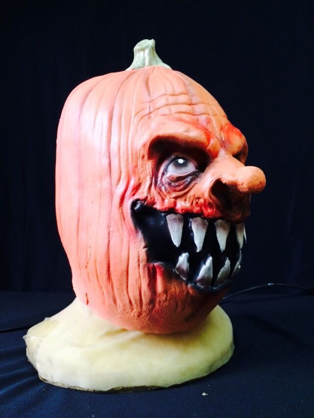 万圣节经典面具 恐怖南瓜头套 南瓜头恶魔面具 舞会整蛊c0s吓人
