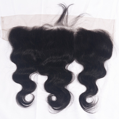 真人发假发bodywave前头自然色13x4lace frontal蕾丝配件出口欧美